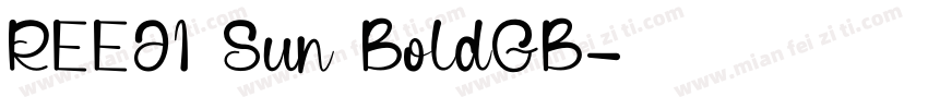 REEJI Sun BoldGB字体转换